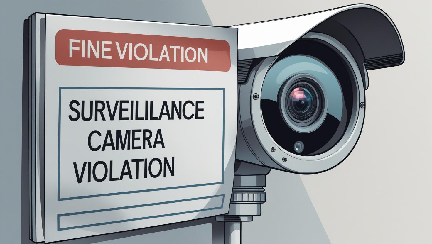 ¿Me pueden multar por tener cámaras de vigilancia?