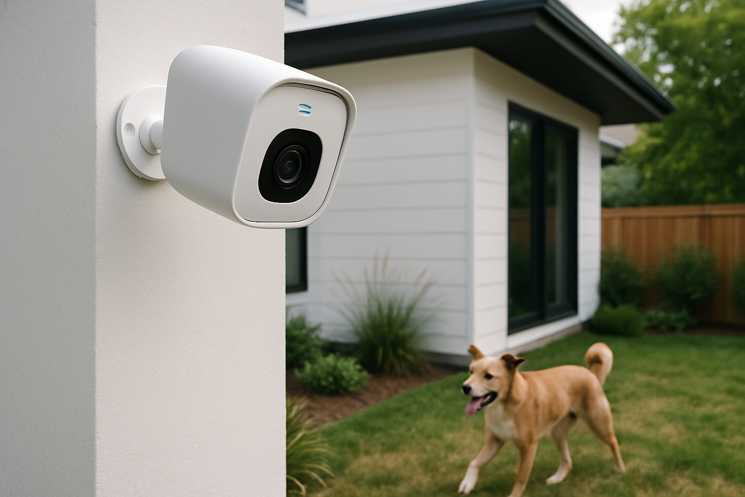 Seguridad inteligente y sistemas integrados en cámara de vigilancia para casa