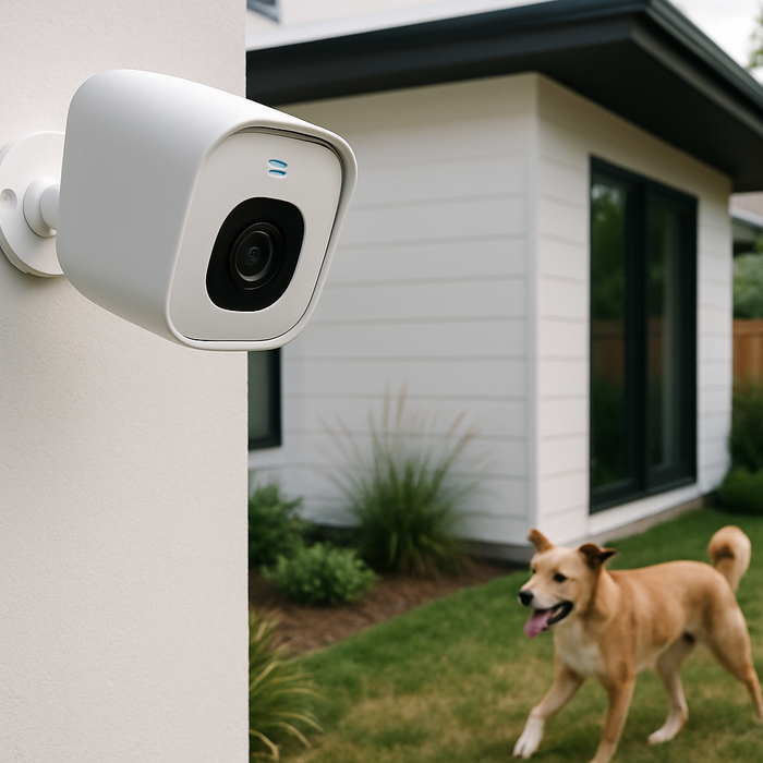Seguridad inteligente y sistemas integrados en cámara de vigilancia para casa