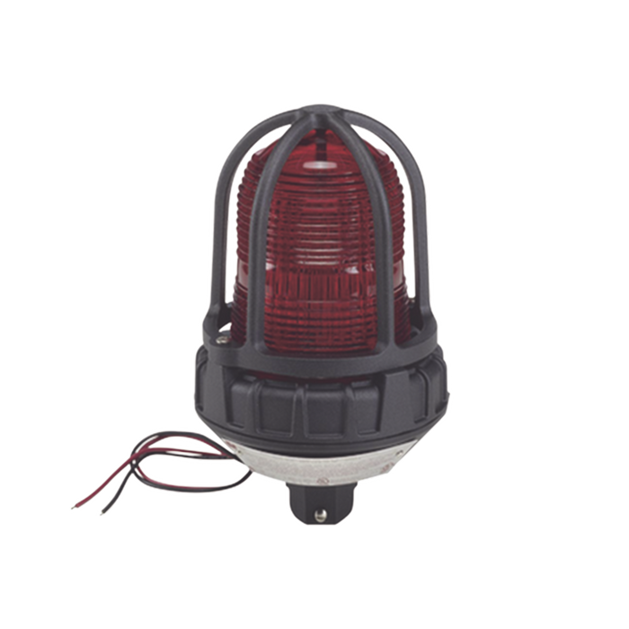 Luz estroboscópica para ubicaciónes peligrosas, montaje tipo tubo, 240 VCA, color Rojo