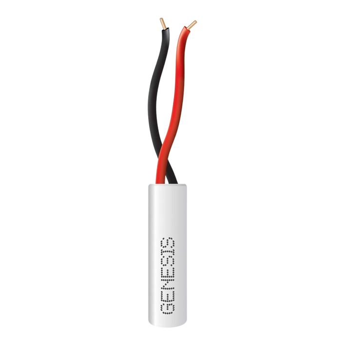 Bobina de 305 Metros / Alambre de Cobre 2 x 22 AWG / Tipo Alarmas CMR-CL3R / Riser / Color Blanco / Para Aplicaciones de Alarmas de Intrusión / Automatización