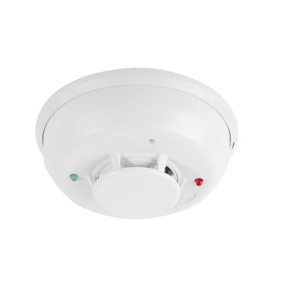 4W-TAB Detector Fotoeléctrico de Humo de 4 Hilos con Sensor de Temperatura y Sirena Interconstruida, Serie i3