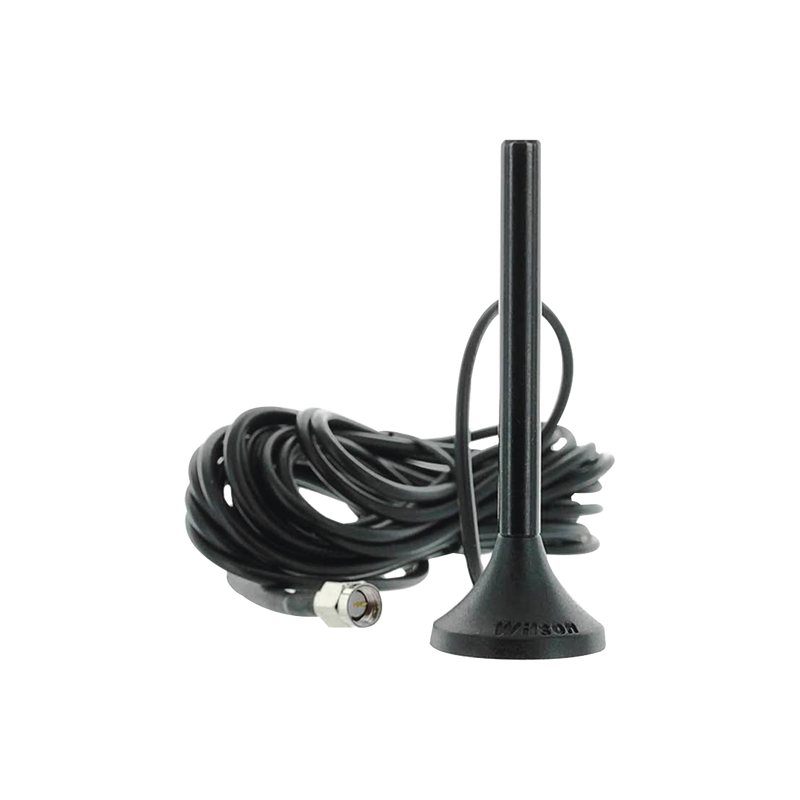 301-126 Antena Mini de Montaje Magnético, con cable RG174 y conector SMA macho | Rango de Frecuencias 700-960 MHz, 1710-2270 MHz | Ganancia Máxima 3.1 dB