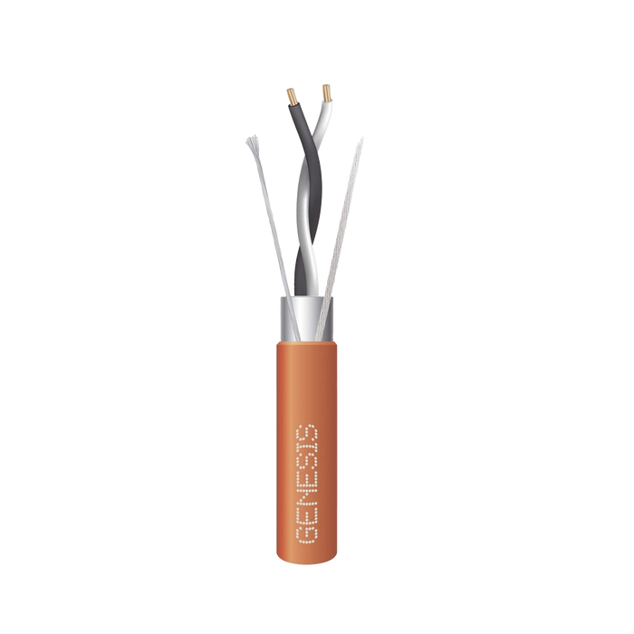 Carrete de 305 Metros / Cable 2 x 18 AWG / Color Naranja / Blindado / Plenum / Trenzado para Aplicaciones de Transmisión de Datos a Alta Velocidad para Automatización, EIA-485, BACnet y otros Sistemas de Comunicación