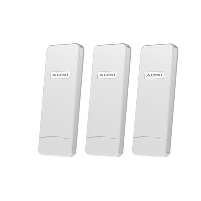 Paquete de 3 Puntos de Acceso C1N Super Wi-Fi, PTP y PTMP en 2.4 GHz , Con Antenas Integradas Sectorial de 70°, Alta Sensibilidad, Hasta 300 m a un Smartphone, Antena de 10 dBi, Soporta Fichas-Vouchers. Administración en Nube Gratis con INSIGHT