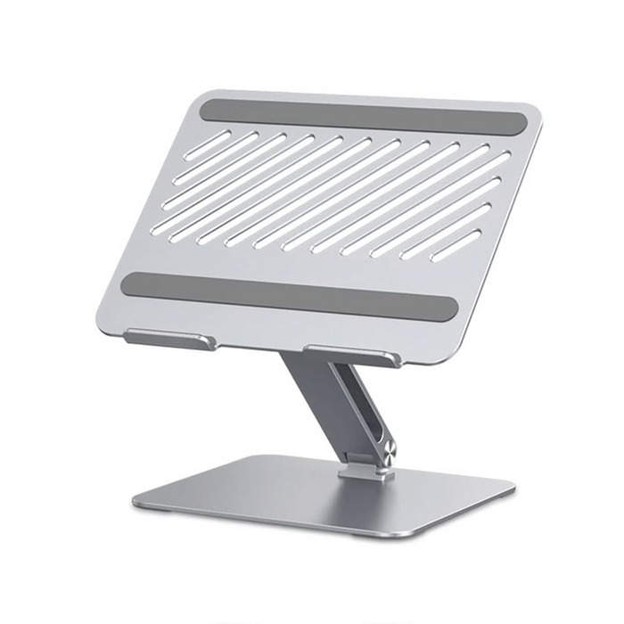 Soporte de Aluminio para Laptop | Ajustable 180° | Soporta Laptops de 10 a 17.3| Capacidad de Carga 5Kg | Excelente Estabilidad | Diseño Para Alta Disipación de Calor | Altura y Angulo Ajustable | Plegable y Portátil.