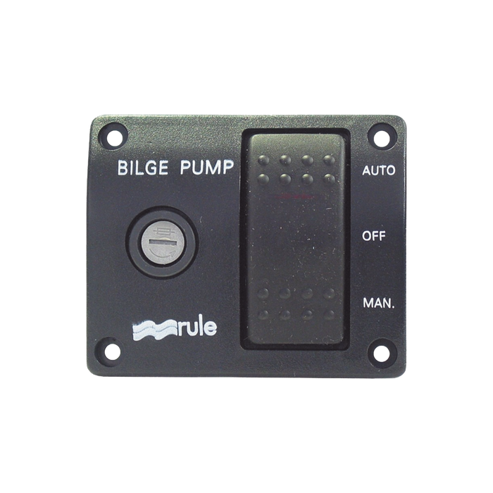 Switch de tres posiciones para control de bombas de achique.