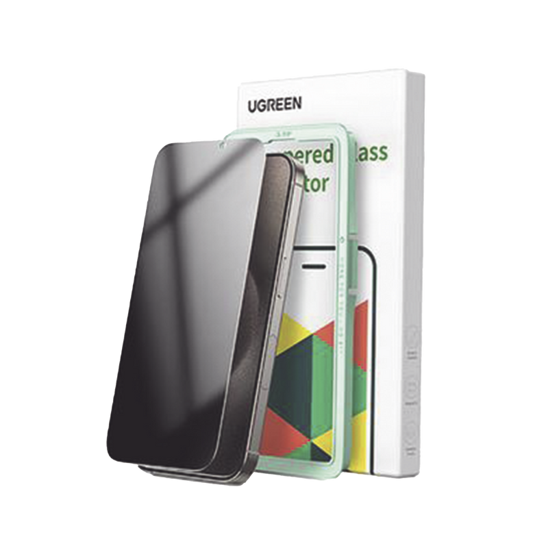 45976 Protector de pantalla UGREEN HD con marco de instalación para iPhone 16 Pro Max (paquete de 1)