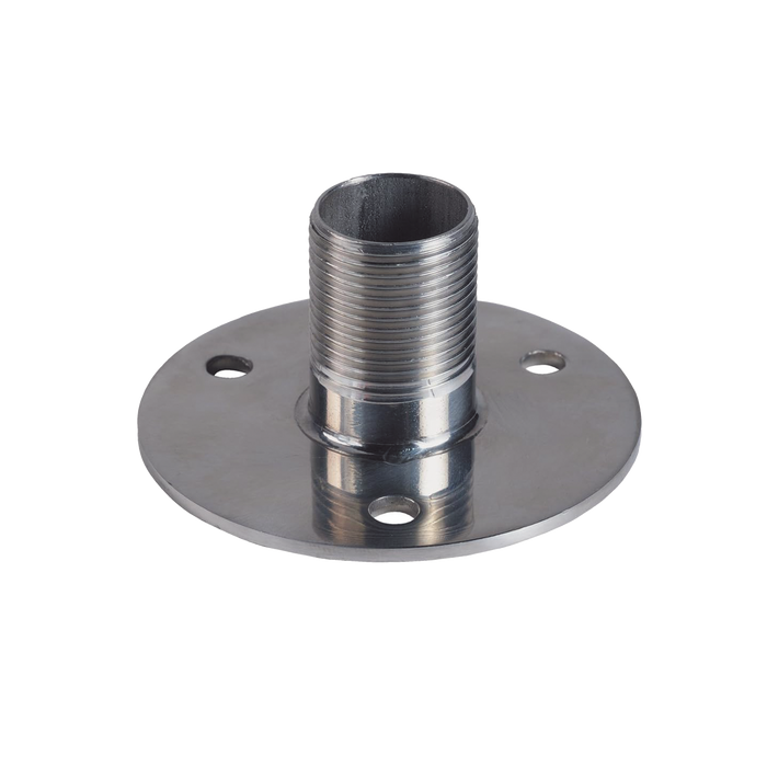 Montaje recto de 1, acero inoxidable, base con brida