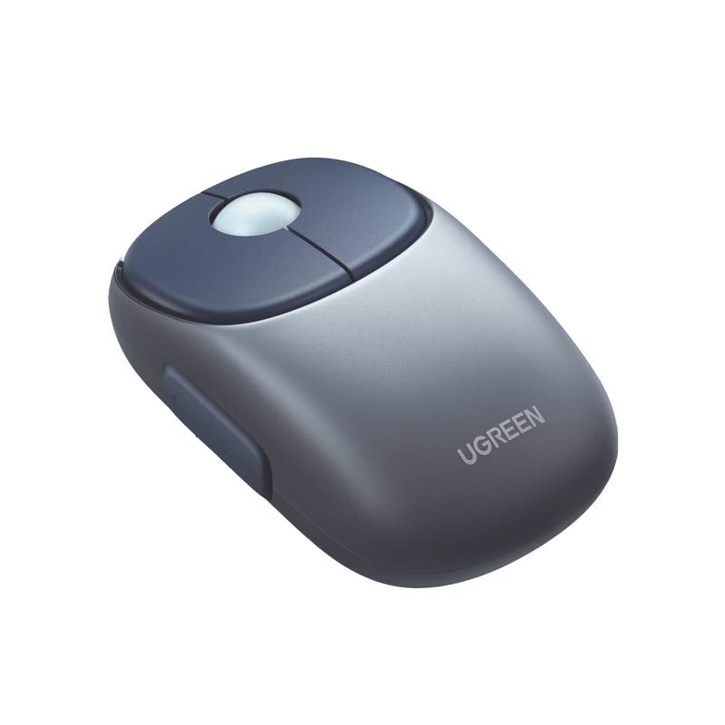 90538 Mouse Inalámbrico FUN | Recargable| 2.4G & Bluetooth | 4 Niveles de DPI | Silencioso | Ergonómico | 5 Botones | Compatible con Windows, macOS 10.5, Android iOS Linux y Chrome OS | Color Azul.