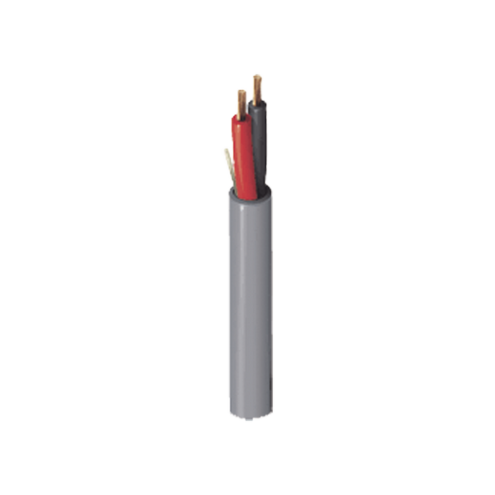 Bobina de 305 metros de cable / 2 x 16 AWG / Color Gris / Para aplicaciones multi propósito, seguridad, control de acceso, audio.