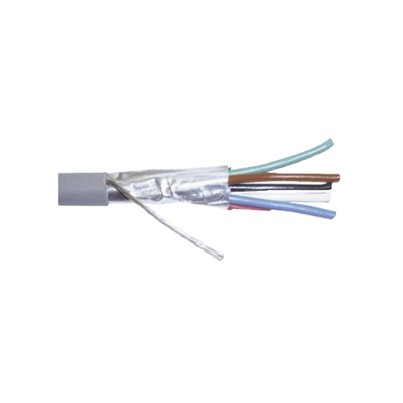 9290 Cable Calibre 22, CMR, 6 Conductores, Blindado, 305 metros, Color Gris