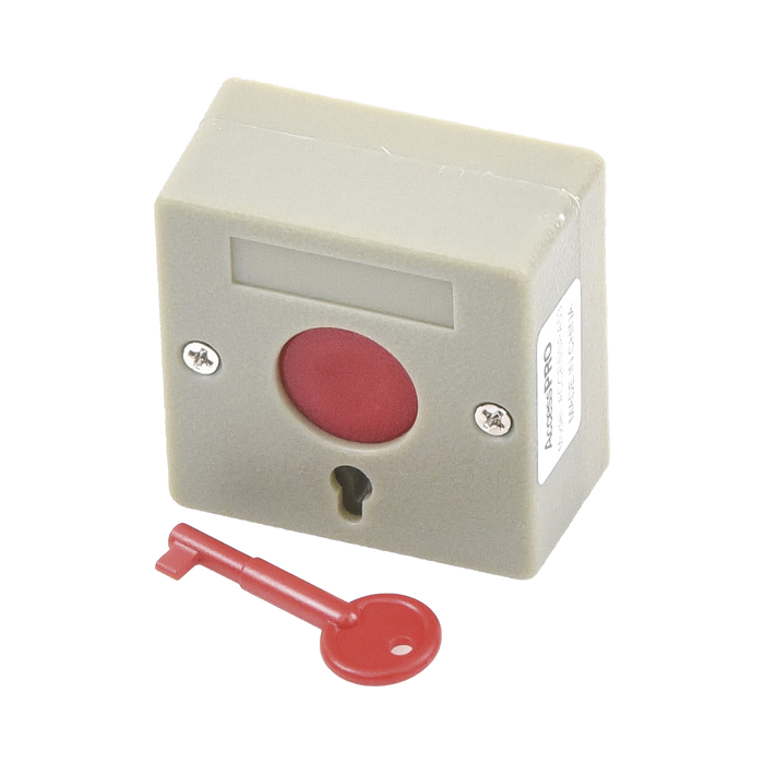 Botón de Pánico a Prueba de Fuego / Restablecimiento con Llave / Tamaño Compacto para Fácil Instalación