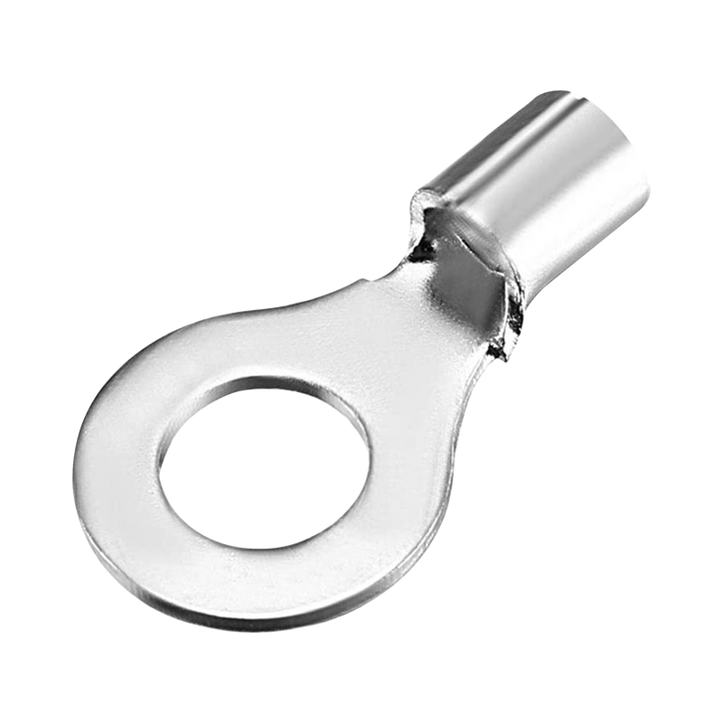 Terminal tipo ojo / 3 / 16  / Sin aislar / 8 AWG / Sin color / Paquete de 25 piezas.