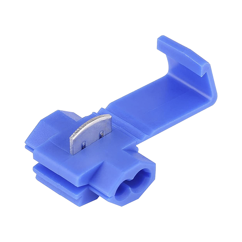 Terminal tipo almeja / 18 - 14 AWG / Azúl / Paquete de 25 piezas.