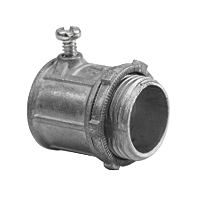 Conector de 1 para Tubo Pared Delgada con Tornillos Opresores.