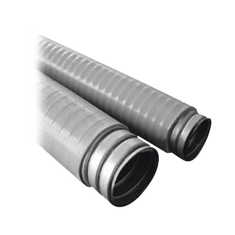 Tubo Flexible tipo Liquidtight de 2 (50 mm). Acero + Forro PVC. Rollo de 30 Metros.