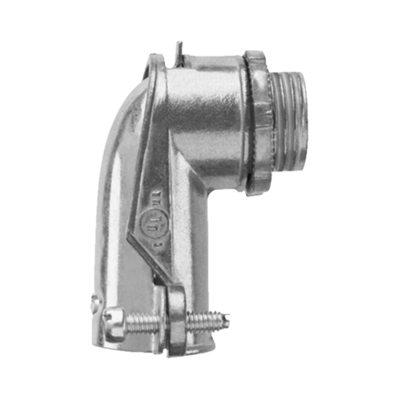 Conector curvo para tubo flexible 3/4  (19 mm)