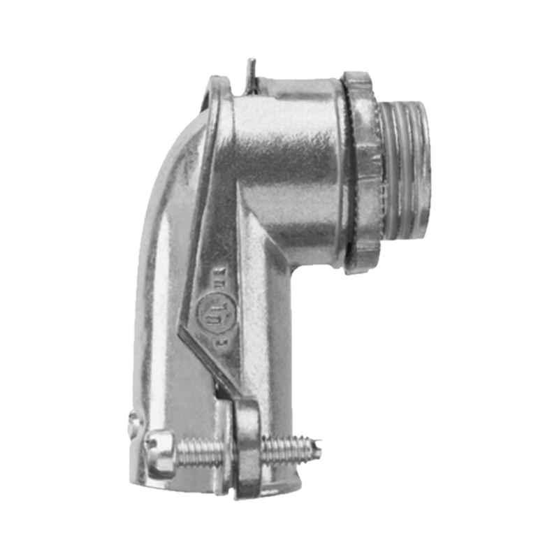 Conector curvo para tubo flexible   3/8 (9.5 mm)