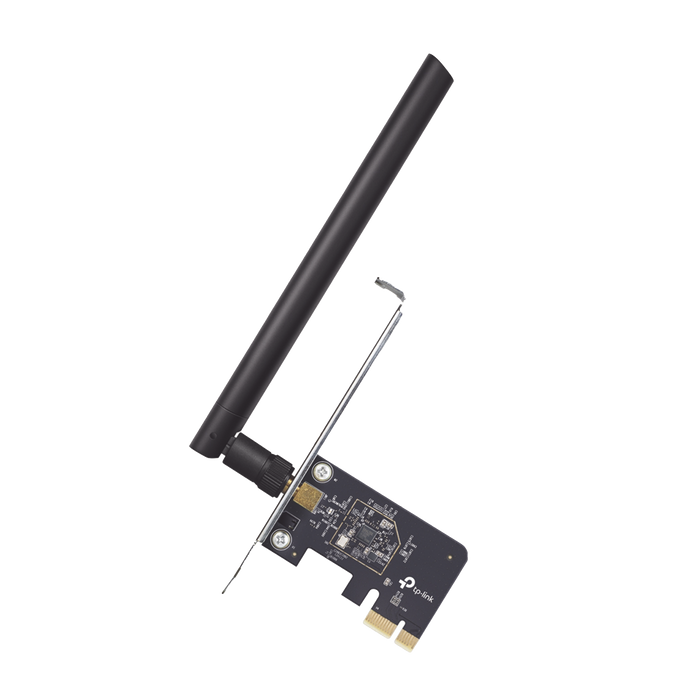Adaptador PCI inalámbrico doble banda AC 600 Mbps / Antena de alta ganancia / Tecnología MU-MUMO / Seguridad WPA3 / Soporte de perfil bajo y Altura completa