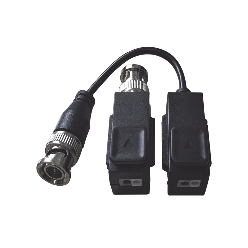 BL-1H18 Kit de Transceptor (Balluns) TURBOHD con Boton Push / Hasta 8 MP (4K) / 100% Cobre / Soporta HD-TVI / AHD / CVI / CVBS / Audio por Coaxitron / Datos para Menu de Configurar de Cámaras