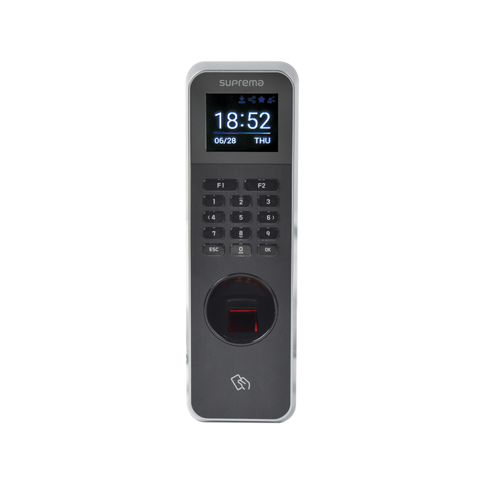 Lector de Huella IP67 Con Teclado y Lector de Tarjetas RFID(125kHz EM & 13.56MHz MIFARE, MIFAREPlus, DESFire/EV1), y BLUETOOTH, Uso para Control de Acceso y Asistencia