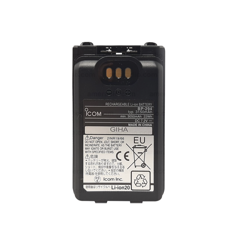 BP294 Bateria Li-Ion 3150 mAh for ICF 52D/62D/M85 Radios ICOM