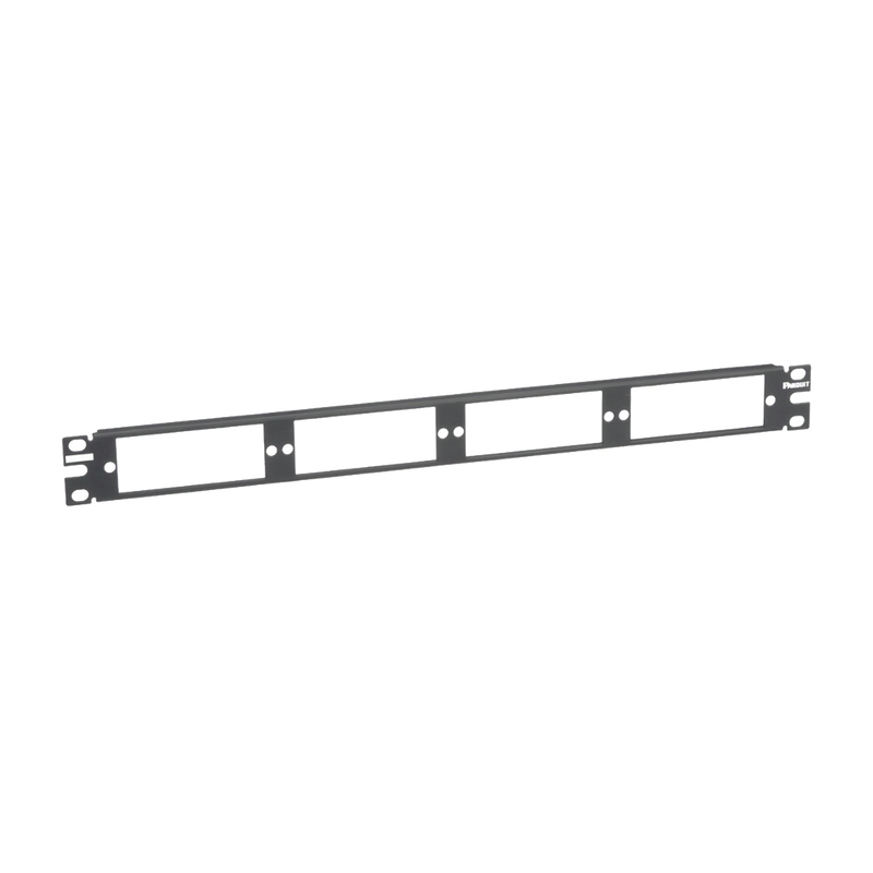 CFAPPBL1 Patch Panel de Fibra Óptica, Para 4 Placas Acopladoras FAP o FMP, Color Negro, 1UR