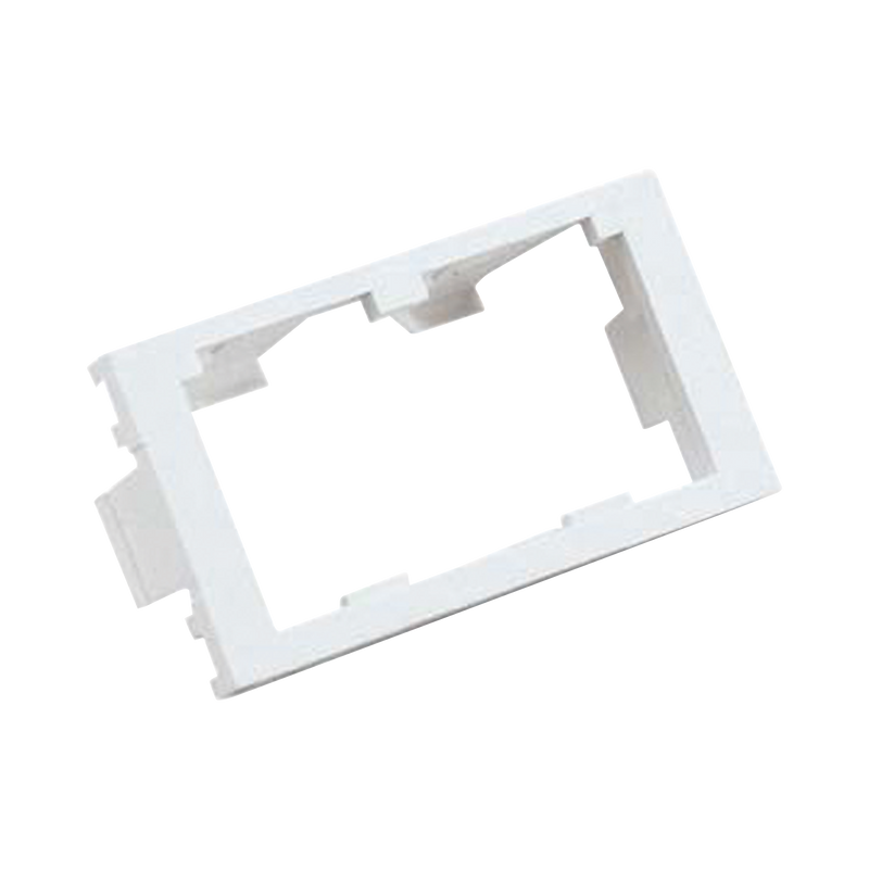 CHF2MIW-X Inserto Plano de 1/3, Espacio para Dos Módulos Mini-Com®, Color Blanco Mate