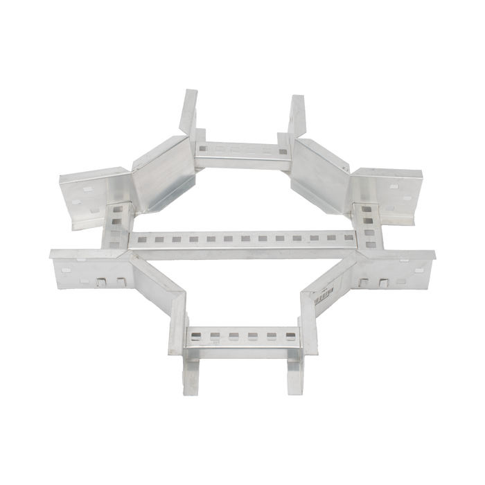 Derivación X Horizontal de Aluminio Perfil Z / Peralte 3 1/4 / Ancho 6/ Radio 8 / Incluye Tornillería (CHXHEZ314R8X6AK)