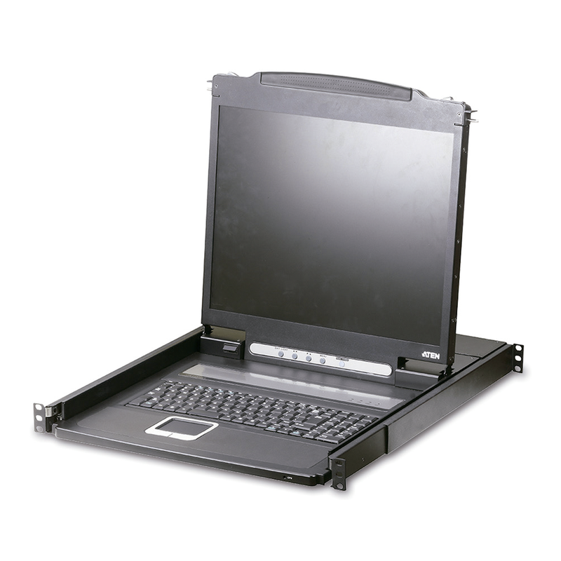 CL1000N Consola LCD VGA PS/2 de 19 pulgadas con cable (US99KB/USKB/SPKB)/con (EE. UU./UE) ATEN.