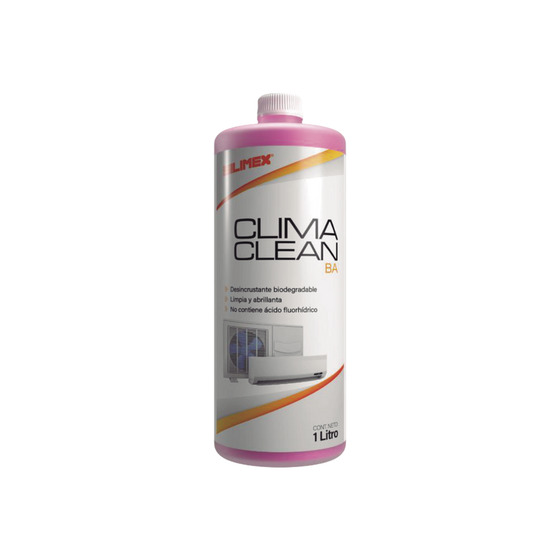CLIMA CLEAN BA Limpiador espumoso, biodegradable y a base de agua que garantiza una limpieza profunda y profesional en serpentines de minisplits, mejorando su eficiencia y prolongando su vida útil