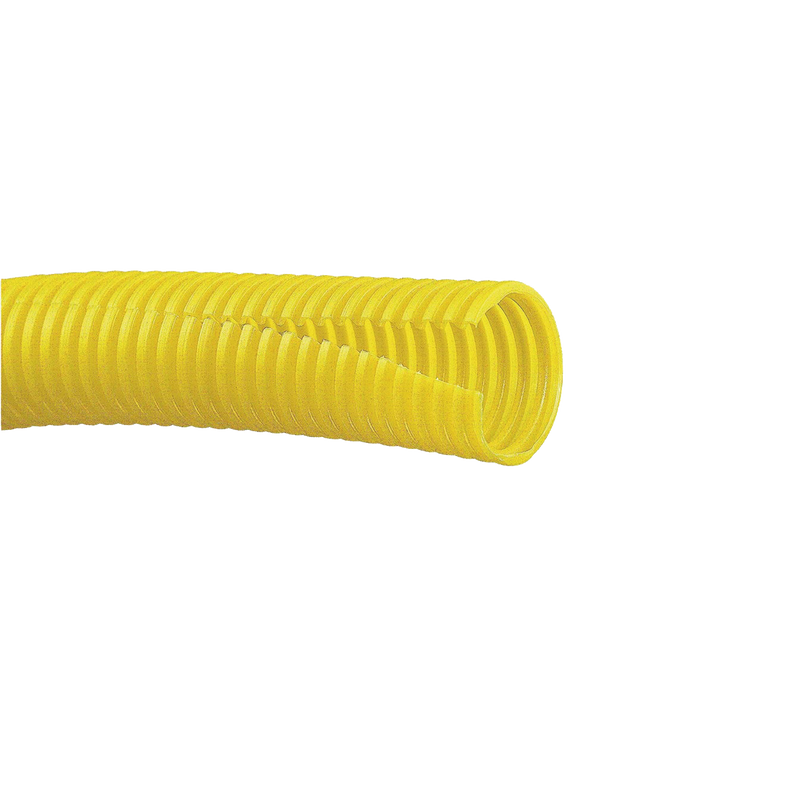 CLT150F-X4 Tubo Corrugado Abierto para Protección de Cables, 1.50in (38.1 mm) de Diámetro, 3.1 m de Largo, Color Amarillo