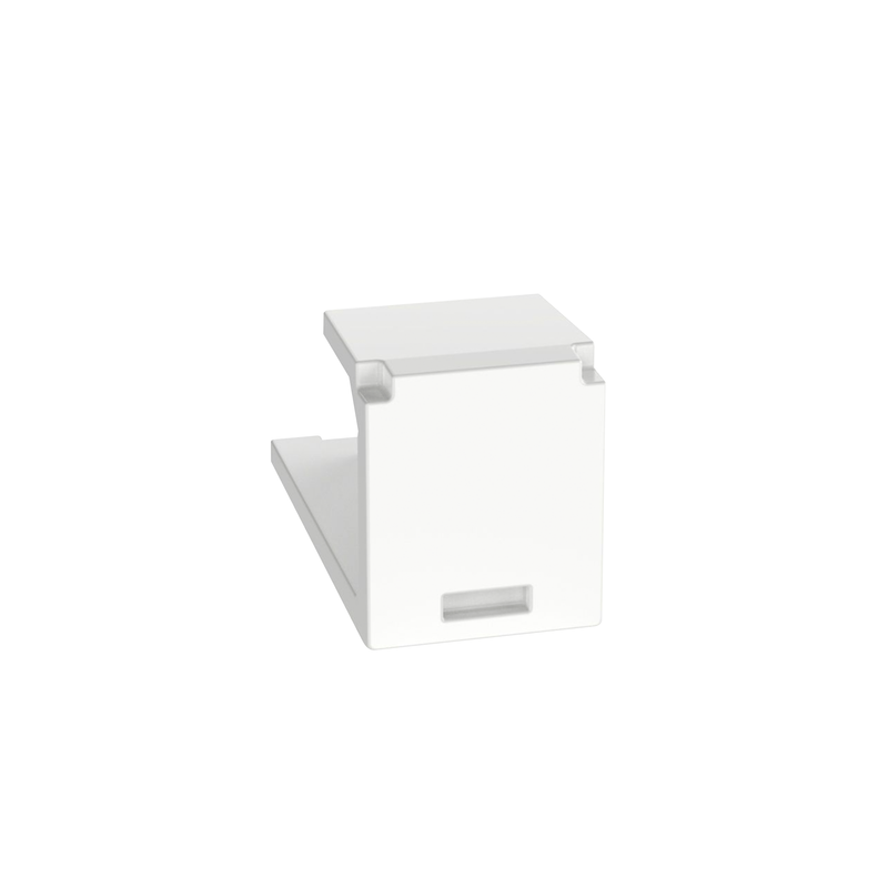 CMBWH-X Módulo de tapa ciega (Inserto Ciego), Mini-Com, Color Blanco, 1 Pieza