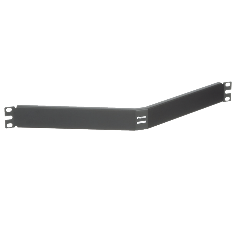 CPAF1BLY Tapa Ciega Para Rack Estándar de 19in, Angulado, de Acero, 1UR, Color Negro
