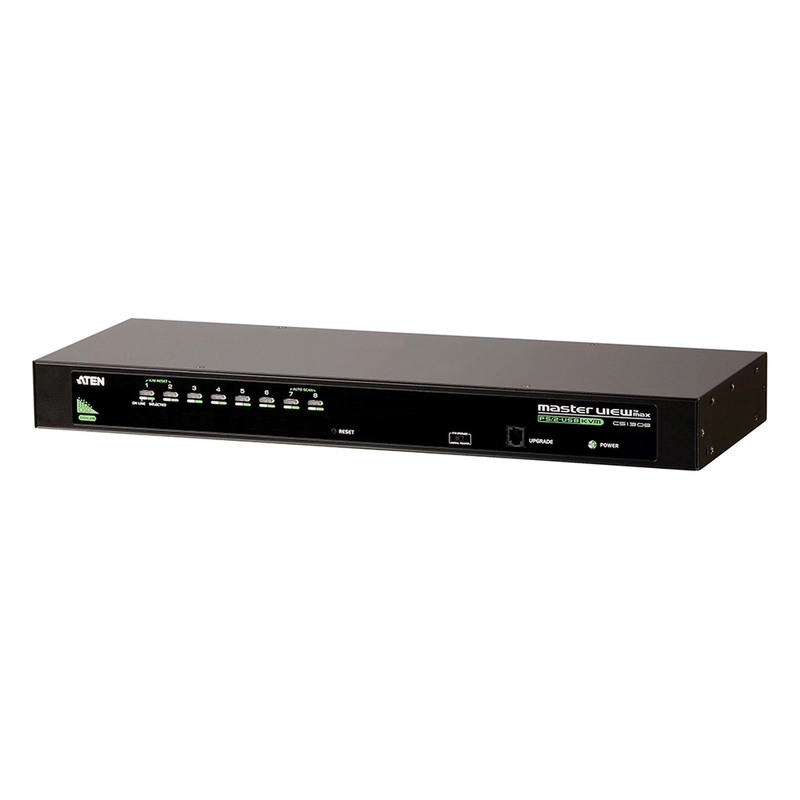 CS1308 Conmutador KVM VGA PS/2-USB de 8 puertos /Cascada/W/(EE.UU./UE/SALIDA) ADP. ATEN