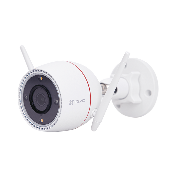 Bala IP 3 Megapíxel / Wi-Fi / Audio de Dos Vías / Visión Nocturna en Color / Sirena / Estrobo / Detección de movimiento / Notificación Push / Ranura Para Memoria / Uso en Exterior
