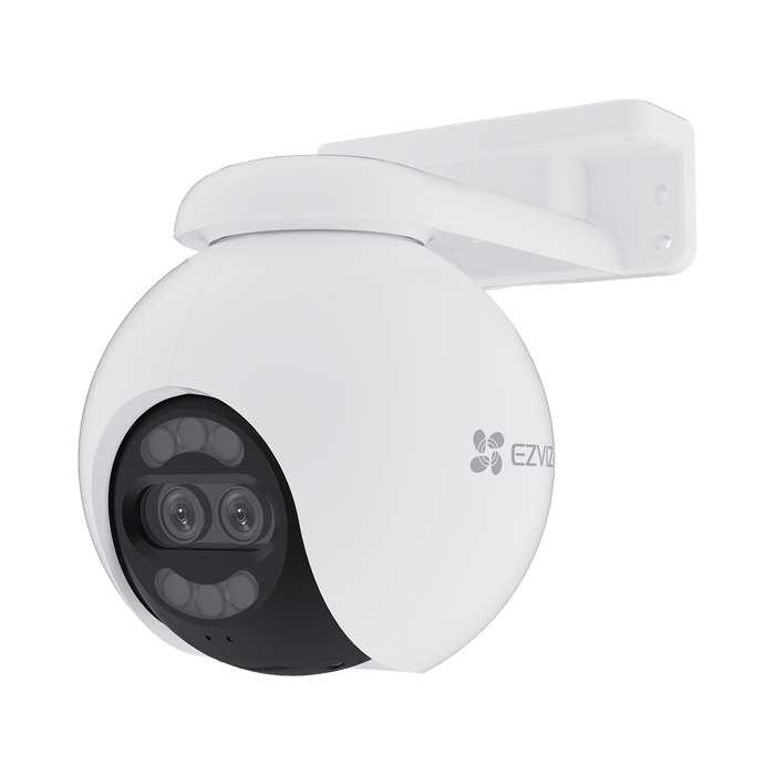 Cámara PT / Wi-Fi / Lente Dual / Panorámica 360° / Resolución 4K / Visión Nocturna ColorFULL / IA Detección de Humanos y Vehiculos / Alarma con Sirena y Luz / IP65