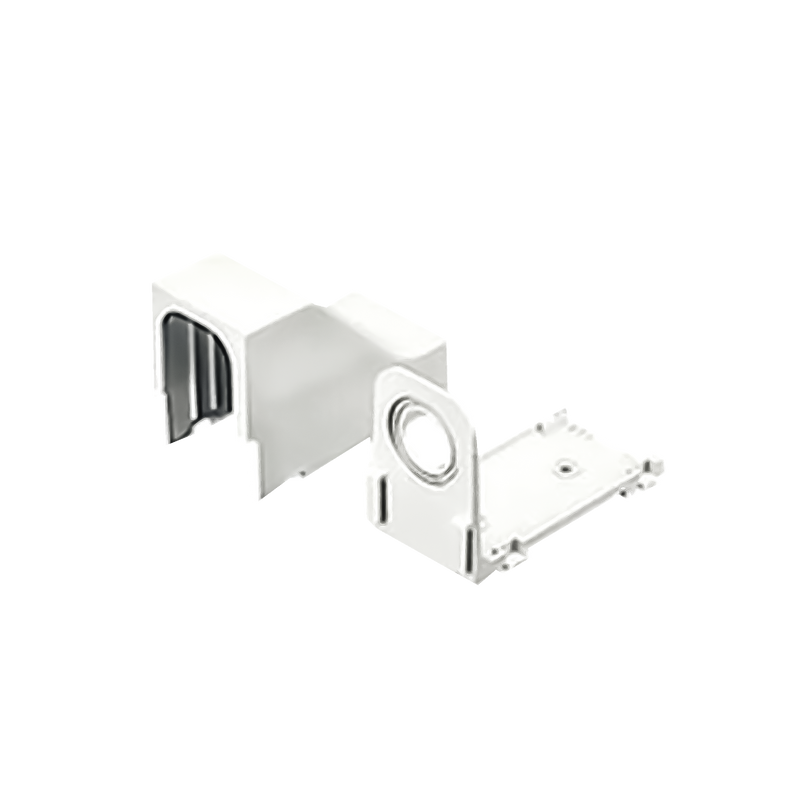 DCEFXWH-X Accesorio Para Techo Falso/Entrada, Con Conexión Tubería 1/2 a 1 In, Compatible con Canaletas LD3, LD5 y LD10, Color Blanco