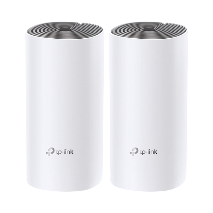 Kit de Router inalámbrico mesh Deco E4 para Hogar / Doble banda AC 1200 / 2 puertos 10/100 Mbps / Compatible con amazon alexa.