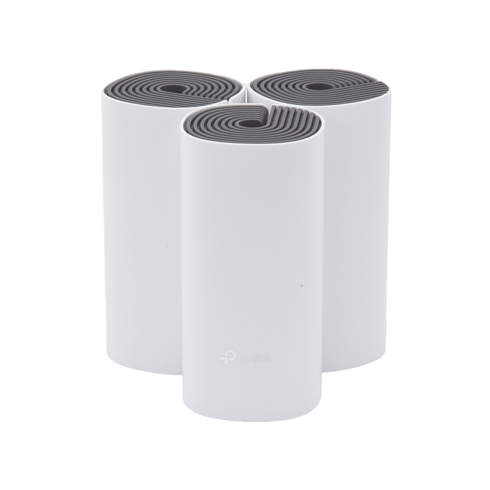 Kit de Router inalámbrico mesh Deco E4 para Hogar / Doble banda AC 1200 / 2 puertos 10/100 Mbps / Compatible con amazon alexa.