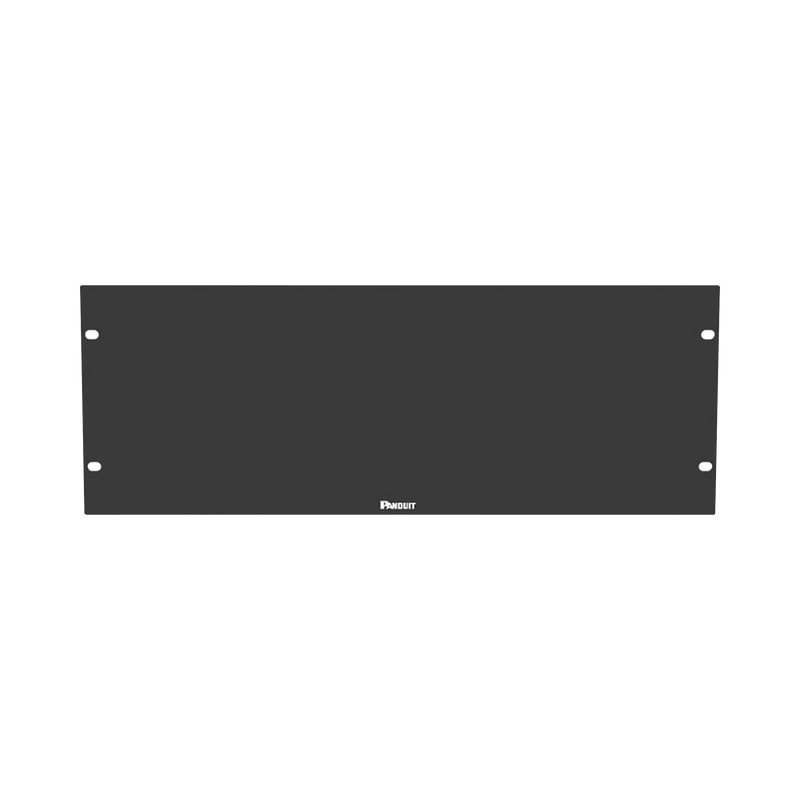 DPFP4 Tapa Ciega Para Rack Estándar de 19in, Plano, de Acero, 4UR, Color Negro