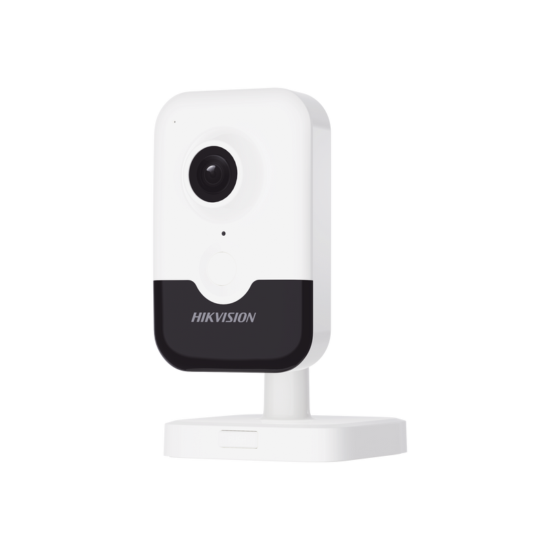 DS-2CD2423G2-IW(W) Cubo IP de 2 Megapixel / Lente 2.8 mm / WiFi / H.265+ / 10 mts IR EXIR / Micrófono y Bocina Integrada (Audio de Dos Vías) / ACUSENSE Lite / Interior / Se Conecta Directo a la App Hik-Connect / Micro SD / dWDR / PoE