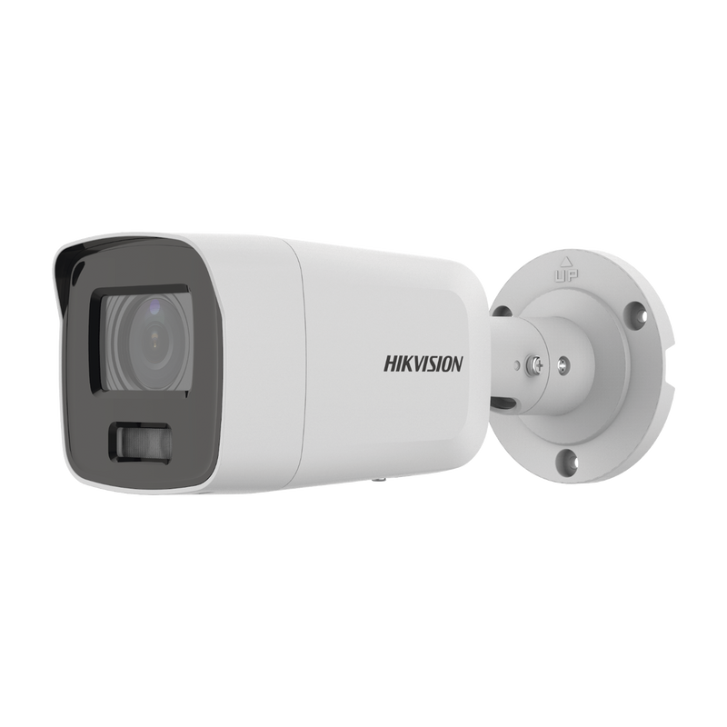 DS-2CD3087G2-LSU(C) Bala IP 8 Megapixel (4K) / Imagen a Color 24/7 / Lente 2.8 mm / Luz Blanca 40 mts / Exterior IP67 / WDR 130 dB / Entrada y Salida de Audio y Alarma / Captura Facial / ONVIF / Micro SD / Micrófono Integrado