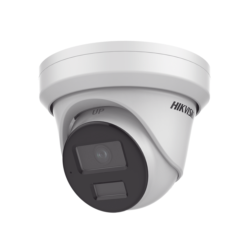 DS-2CD3346G2H-LISU Turret IP 4 Megapixel / Lente 2.8 mm / Dual Light (40 mts IR + 40 mts Luz Blanca / DARKFIGHTER S / Microfono Integrado /  Exterior IP67 / WDR 130 dB /  4 Analíticos: AcuSense, Deteccion Facial, Conteo de Personas por Cruce y Zona