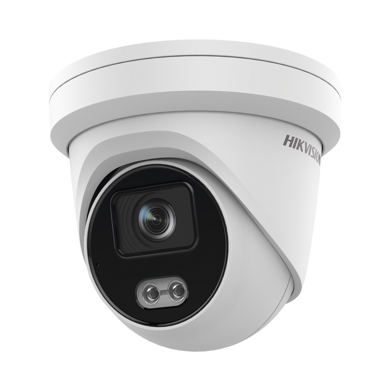 DS-2CD3347G2-LS(U)(C) Turret IP 4 Megapixel / Imagen a color 24/7 / Lente 4 mm / Luz Blanca 40 mts / Exterior IP67 / Micrófono Integrado / WDR 120 dB / Audio y Alarma / Onvif / MicroSD