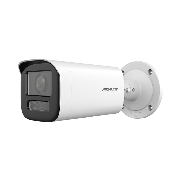Bala IP 4 Megapíxel / Lente Motorizado 2.7 a 13.5 mm / Dual Light (50 mts IR + 50 mts Luz Blanca) / Exterior IP67 / WDR 120 dB / PoE / Micro SD