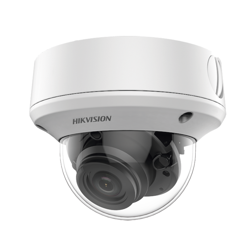 DS-2CE5AU1T-AVPIT3ZF Domo TURBOHD 4K (8 Megapixel) / Lente Mot. 2.7 a 13.5 mm / 40 mts IR EXIR / IP67 / 12 Vcc / 24 VCA / TVI-AHD-CVI-CVBS / 9 a 15 Vcc