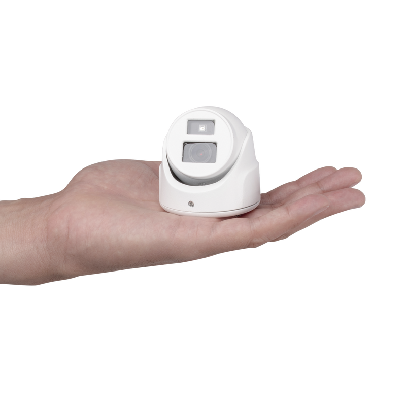 DS-2CE70D0T-ITMFW Ultra Mini Turret TURBO 2 Megapixel (1080p) / Gran Angular / Lente 2.8 mm / 20 mts IR EXIR / Exterior IP67 / 4 Tecnologías (TVI / AHD / CVBS) / dWDR / Color Blanco
