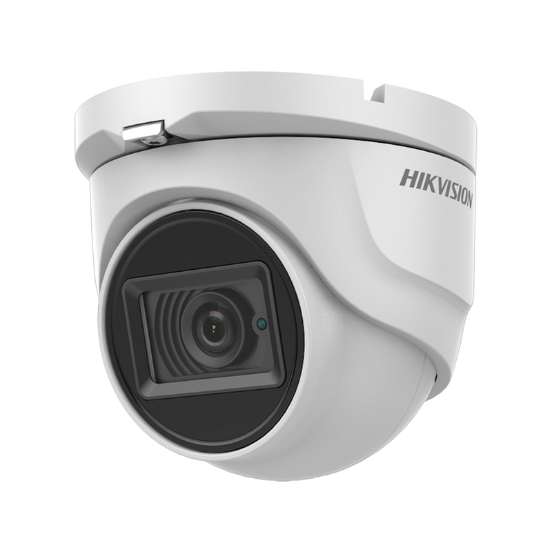 DS-2CE76U0T-ITMF Eyeball TURBOHD 4K (8 Megapixel) / Gran Angular 102.9° / Lente 2.8 mm / Exterior IP67/ IR EXIR 30 mts / dWDR / TVI-AHD-CVI-CVBS / Metal